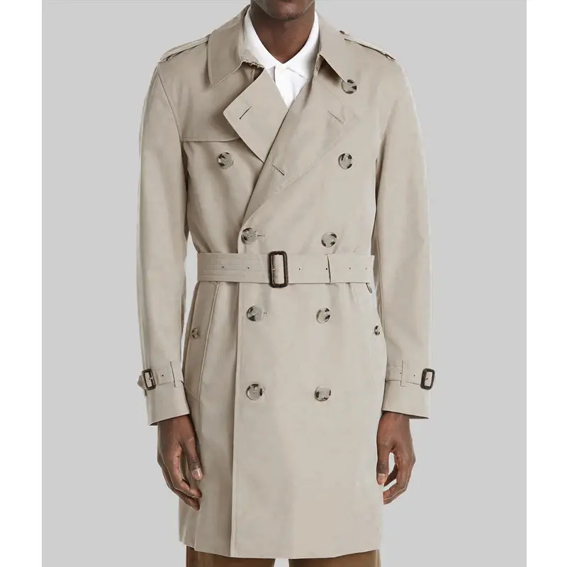 Aaron Taylor-Johnson London Street Beige Trench Coat