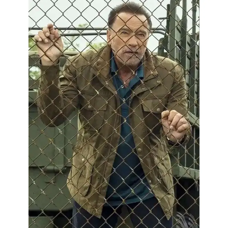 Arnold Schwarzenegger FUBAR Jacket Front View Brown