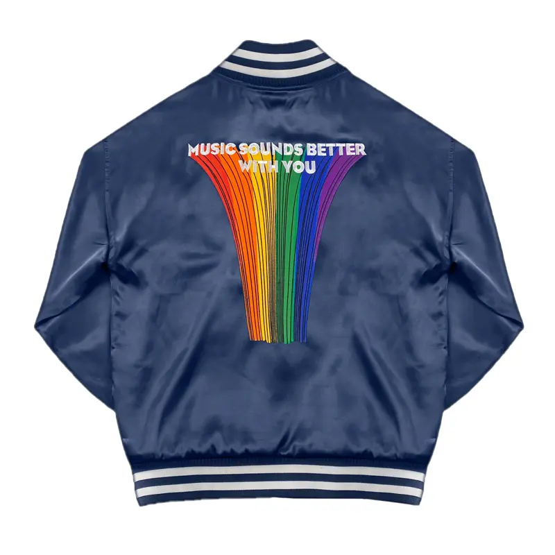 Music Sounds Better with You Satin Jacket