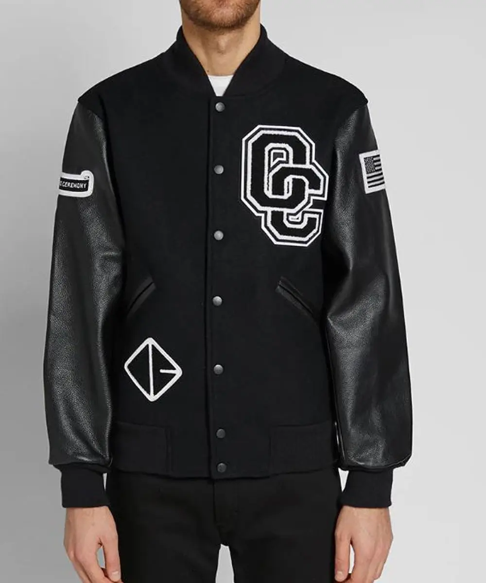 OC Opening Ceremony Black Varsity Jacket