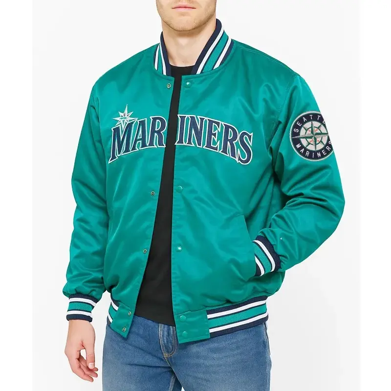 Seattle Mariners Northwest Green Satin Jacket
